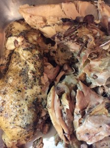 This Paleo Rotisserie Chicken recipe uses a Crock Pot and Pizza herbs.